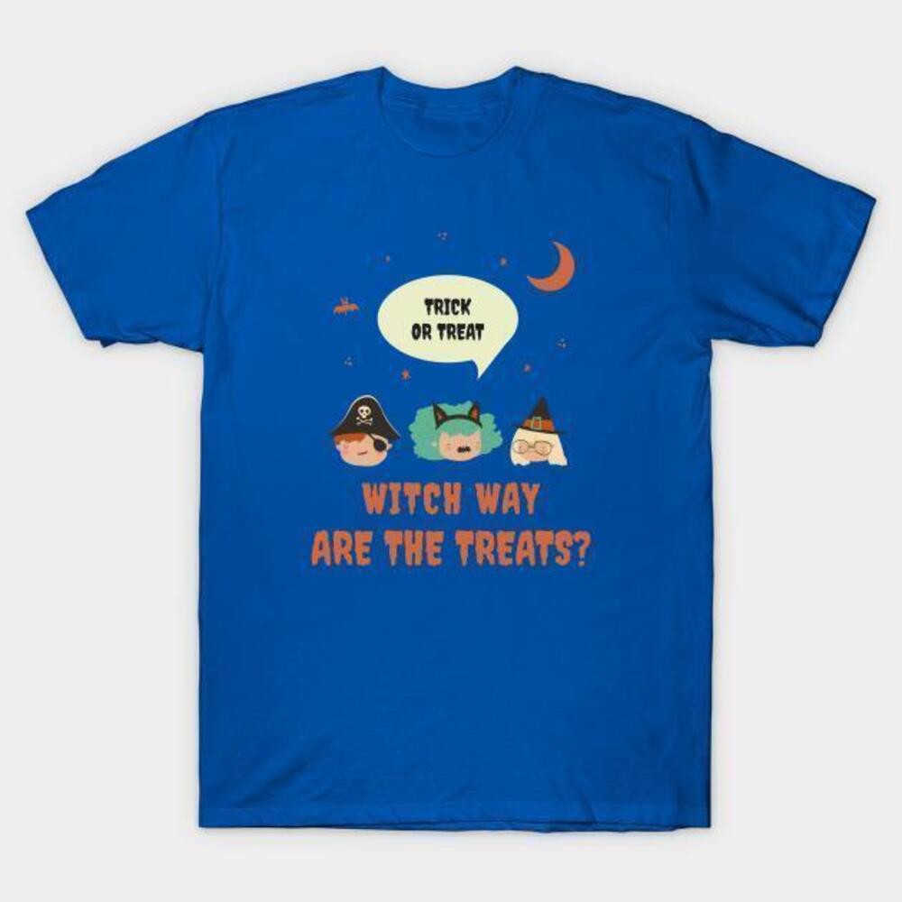 Happy Halloween Witch Way Are The Treats Tshirt
